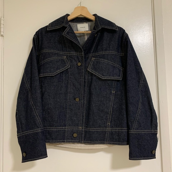 vince denim utility jacket
